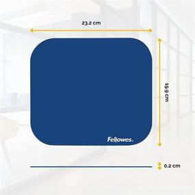 img 3 attached to 🐭 Fellowes 58021 Medium Mouse Pad (Blue) - Enhance Comfort and Precision