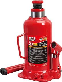 img 4 attached to 🔴 Torin Hydraulic Welded Bottle Jack - Big Red T92003B, 20 Ton (40,000 lb) Capacity in Red