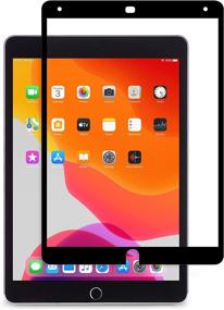 img 4 attached to 📱 Moshi iVisor AG Screen Protector for 10.2" iPad 8th/7th Gen, iPad Air/Pro - Washable & Reusable, Black (Clear/Matte) - Reduces Fingerprints & Smudging, Apple Pencil Compatible