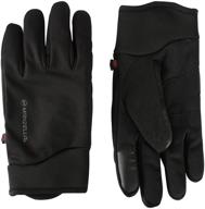 🧤 black manzella elements touch-screen compatible gloves logo