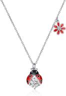 🦌 sterling silver cardinal ladybug penguin panda sloth frog elephant necklace – perfect for women and girls logo