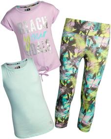 img 4 attached to 👧 Спортивный комплект для девочек RBX Girls Activewear Set