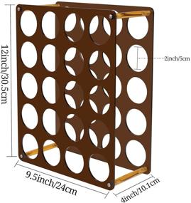 img 3 attached to 🗂️ Vinyl Roll Holder- 20 Hole Large Storage Rack for Craft Room - Organize Vinyl Rolls Effortlessly with Transparent Acrylic Storage Organizer