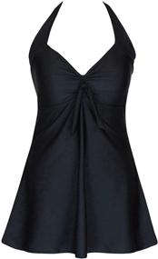 img 4 attached to DANIFY Women's Vintage Swimdress Skirtini: Stylish Clothing and Swimwear Collection, incl. Swimsuits & Cover Ups