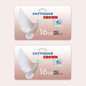 img 2 attached to FATTYDOVE Micro SD-карта 16 ГБ 2 шт. - Карта памяти высокой скорости класса 10 UHS-3 с адаптером SD - Поддерживает Full HD видео (16 ГБ U3 2 шт.)