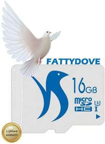 img 1 attached to FATTYDOVE Micro SD-карта 16 ГБ 2 шт. - Карта памяти высокой скорости класса 10 UHS-3 с адаптером SD - Поддерживает Full HD видео (16 ГБ U3 2 шт.)