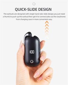 img 3 attached to 🎧 GIEC Stylish True Wireless Earbuds with Bluetooth, Mic, DSP Noise Cancellation, and In-Ear Headset for Phone - Stereo Wireless Earphone