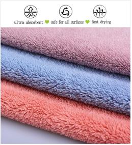 img 2 attached to 🧼 MAYOUTH Microfiber Rag Bulk - Multi-Functional House Furniture Rags - Reusable Kitchen Wipes Dish Cloths - Absorbent, Fast Drying - Set of 6 Colors