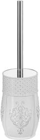 img 2 attached to 🚽 Vintage White Collection: Creative Scents Bathroom Toilet Brush Set – Stylish Toilet Bowl Cleaner Brush and Holder with Good Grip – Compact, Decorative Design for Effortless Scrubbing (White)