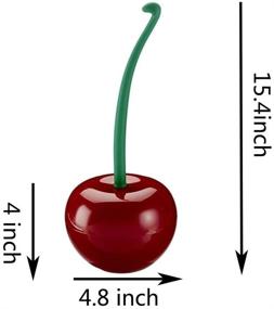 img 3 attached to 🍒 HELOVS Creative Cherry Shape Toilet Brush Set - Lovely and Efficient Lavatory Cleaning Tool with Holder