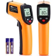 digital infrared thermometer tool gun with adjustable emissivity non-contact laser temperature gun with max/min measure for kitchen cooking industry automobile -58°f ~ 752°f logo