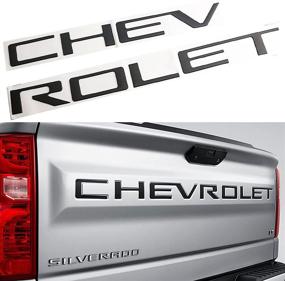 img 4 attached to Chevrolet Silverado Tailgate Inserts: 3D Raised Letters with Strong Adhesive Decals