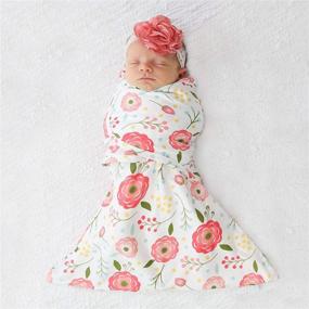 img 3 attached to 👶 Cotton Zippy Swaddle - Cozy Baby Sleep Sack with Bottom Zipper, Baby Swaddle Blanket (Small/Medium, 7-13lbs, up to 23&#34; , Pink Poppy)