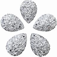 sparkly rhinestones garment accessories 18x25mm logo