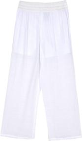 img 2 attached to 👖 Stylish and Versatile Amy Byer Girls' Pull Stripe Pants & Capris for Trendy Girls