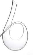 horn glass wine decanter logo