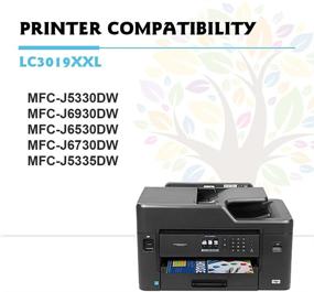 img 2 attached to 🖨️ 10 Pack Kingjet Compatible Ink Cartridge Replacement for Brother LC3017 LC3019 XXL - Ideal for MFC-J5330DW MFC-J6530DW MFC-J6930DW MFC-J6730DW Inkjet Printers (2 Set and 2 BK)