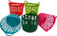 handle basket storage organizer in 5 vibrant colors logo