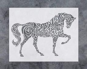 img 3 attached to GSS Designs Horse Decor Stencil