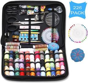 img 4 attached to 🧵 Lawillever Travel Sewing Kit: 226 Pcs Premium Supplies, 43 XL Thread Spools for Adults and Beginners