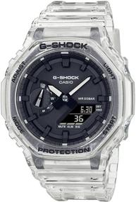 img 4 attached to 🕶️ G-Shock Часы прозрачные/черные GA2100SKE-7A - Единственный размер