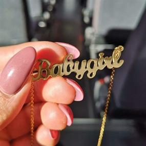 img 1 attached to Lanyan Babygirl Necklace Stainless Personalized