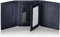 stealth mode leather trifold wallet - ultimate men's accessory logo