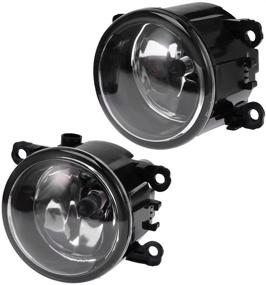 img 1 attached to 🔍 Enhance Visibility: Clear Lens Driving Fog Lights for Ford Focus 2012-2014 (1 Pair, Left + Right)