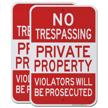 hisvision trespassing prosecuted reflective waterproof logo