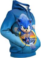 👕 красочный 3d худи с капюшоном - стильный молодежный свитшот для мальчиков и девочек логотип