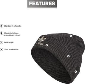 img 3 attached to 🧢 adidas Originals Women's Trefoil Beanie - Stylish & Iconic Headwear for Women