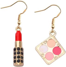 img 4 attached to 💄 WSNANG Lipstick 3D Earrings: Perfect Gift for Estheticians, Makeup Artists, Women, Teens & Girls