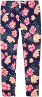 👖 stretch cotton leggings pants for junior girls - offcorss solid print color ropa para niñas logo