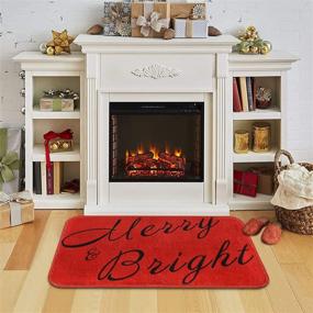 img 2 attached to Christmas Doormat Flannel Bedroom Kitchen Home Decor