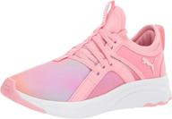 кроссовки для бега puma softride sophia и лоферы для мальчиков - ошеломляющий стиль пиона розового цвета логотип