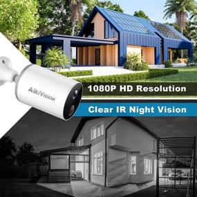 img 3 attached to 🏡 Outdoor Security Camera – Wireless WiFi, Waterproof, 1080p HD Video, Rechargeable Battery Powered, Home Surveillance with Night Vision, Motion Detection, 2-Way Audio, SD Slot