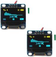 📺 pack of 2pcs diymall 0.96" blue and yellow i2c iic serial 128x64 oled lcd oled led module for arduino display raspberry pi 51 msp420 stim32 scr micro:bit - enhanced seo logo