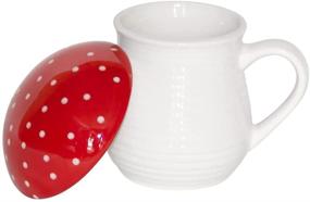 img 3 attached to 🍄 Mushroom Mug with Lid: Perfect for Mushroom Tea, Coffee - Cute and Decorative Ceramic Coffee Cup!