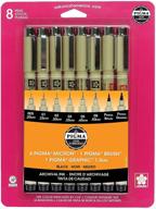 🖋️ sakura pigma 30067 micron blister card ink pen set - black (8/set): high-quality & precise writing instruments logo