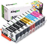 🖨️ 10-pack kingjet ink cartridge replacement for hp 564, 564xl - compatible with photosmart, officejet, deskjet - high-quality 4 color (2set + 2bk included) logo