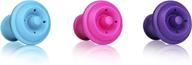 preserve freshness with vacu vin wine saver vacuum 🍾 stoppers - set of 6 in blue, pink & purple логотип