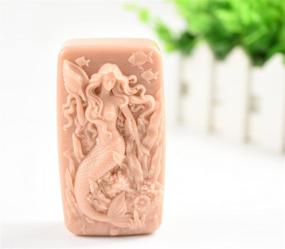 img 3 attached to Улучшенное SEO: форма для мыла ручной работы Longzang 3D Mermaid Silicone Soap Mold Handmade Craft Mould (S531)