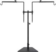 🐍 37.4″ dual-head reptile lamp stand - rustproof metal terrarium heat lamp stand bracket | extendable landing light support holder for snake lizard tortoise glass tank logo