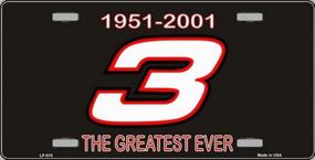 img 1 attached to 🏎️ Dale Earnhardt #3 Greatest Ever Novelty Metal License Plate - LP-019: Wholesale Prices