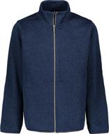 nautica boys' full-zip fleece jacket: optimal warmth and style logo