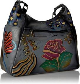 img 3 attached to Shop Anna Anuschka Handbag: Exquisite 👜 Genuine Leather Women's Handbags, Wallets & Hobo Bags
