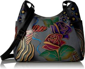 img 4 attached to Shop Anna Anuschka Handbag: Exquisite 👜 Genuine Leather Women's Handbags, Wallets & Hobo Bags