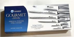 img 2 attached to 🔪 Hessler Chef Series 7 Piece Knife Set – Precision Cutlery Collection in Surgical Stainless Steel