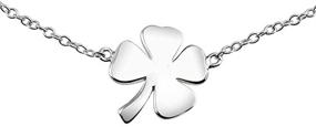 img 2 attached to Clover Sterling Silver Shamrock Anklet