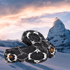 img 2 attached to Vinqliq Footwear Traction Crampons Non Slip Outdoor Recreation